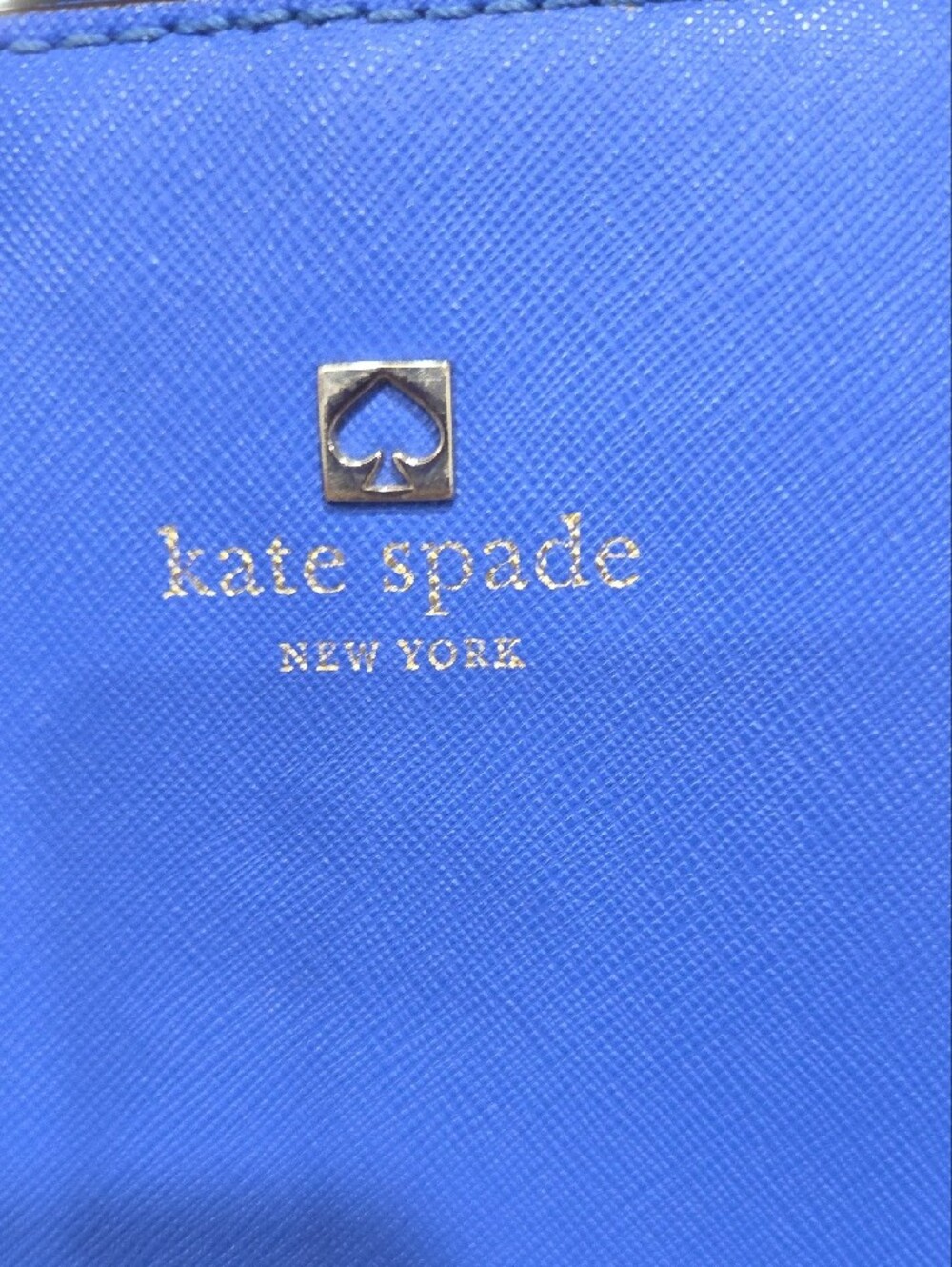 kate spade Electric Blue Saffiano Satchel with Removable Strap - Picture 2 of 5
